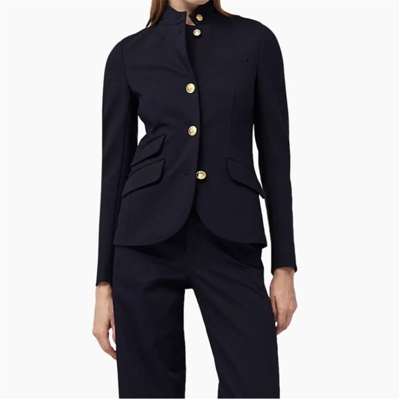 Rag & Bone Slade Ponte Blazer in Navy